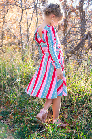 Sorbet Stripe Twirl Dress