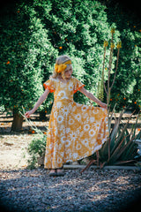 Callie Sunflower Maxi Dress