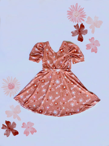Currant Floral High-Low Maxi Dress