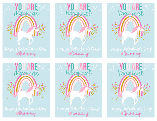 You are Magical Unicorn Valentine's Day Printable